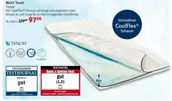 Matratzen Concord Mlily Touch Topper Angebot