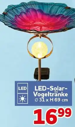 CENTERSHOP LED-Solar Vogeltränke Angebot