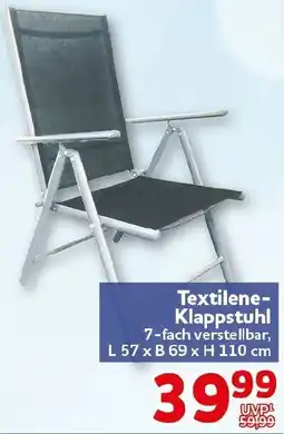 CENTERSHOP Textilene Klappstuhl Angebot