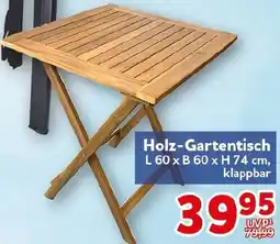 CENTERSHOP Holz-Gartentisch Angebot
