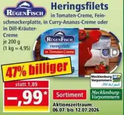 Norma RÜGENFISCH Heringsfilets Angebot