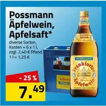 Logo Getränkemarkt Possmann äpfelwein Apfelsaft Angebot