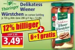 Norma Thüringer Delikatess Wiener Würstchen Angebot
