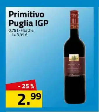 Logo Getränkemarkt Primitivo Puglia Igp Angebot