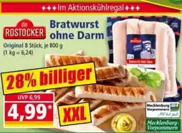 Norma die ROSTOCKER Bratwurst ohne Darm Angebot