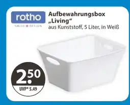 V Markt Rotho aufbewahrungsbox „living“ Angebot