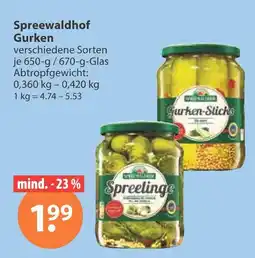 V Markt Spreewaldhof gurken Angebot