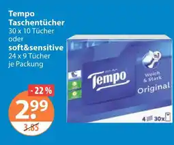 V Markt Tempo taschentücher Angebot