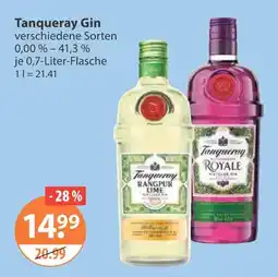 V Markt Tanqueray gin Angebot