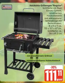 Marktkauf Activa barbecue holzkohle-grillwagen angular Angebot