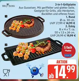 Marktkauf Bbq boss 2-in-1-grillplatte rund Angebot