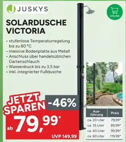 Marktkauf Juskys solardusche victoria ca. 20 liter Angebot