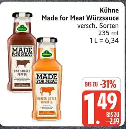 Marktkauf Kühne made for meat würzsauce Angebot