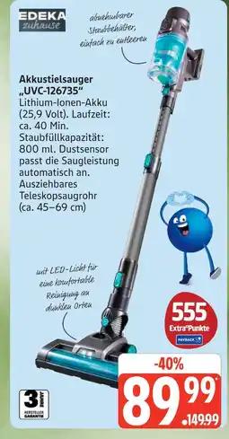 Marktkauf Edeka zuhause akkustielsauger Angebot
