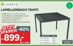 Marktkauf Juskys lamellendach tahiti ca. l 3 x b 3 x h 2,4 m Angebot