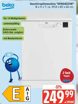 Marktkauf Beko dfn04321w Angebot