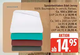 Marktkauf Schiesser spannbettlaken edel-jersey ca. 100 x 200 cm Angebot