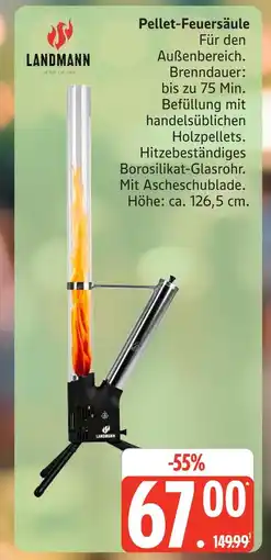 Marktkauf Landmann pellet-feuersäule Angebot