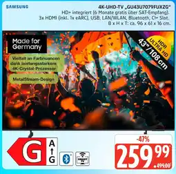 Marktkauf Samsung 4k-uhd-tv „gu43u7079fuxzg“ Angebot