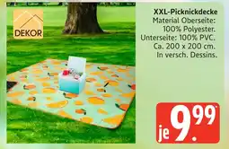 Marktkauf Dekor xxl-picknickdecke Angebot