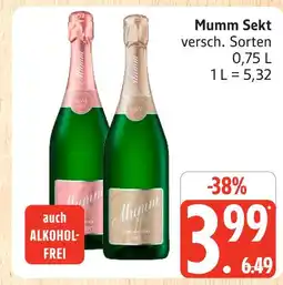 Marktkauf Mumm sekt Angebot