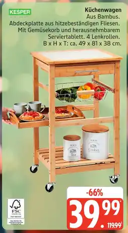 Marktkauf Kesper küchenwagen Angebot