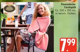 Marktkauf Gözze fleecedecke cordoptik Angebot