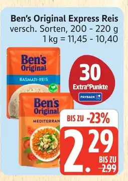 Marktkauf Ben's original express reis Angebot