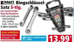 Norma KRAFT WERKZEUGE Ringschlüssel Satz 5-tlg. Angebot