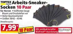Norma TOPTEX PRO Arbeits-Sneaker Socken 10 Paar Angebot