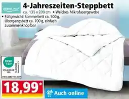 Norma ORTHO-VITAL 4-Jahreszeiten-Steppbett Angebot