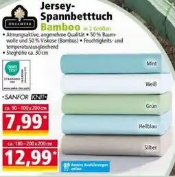Norma DREAMTEX Jersey Spannbetttuch Bamboo Angebot
