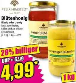 Norma FELIX HIMSTEDT Blütenhonig Angebot