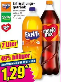 Norma Fanta, Sprite oder Mezzo Mix Erfrischungsgetränk Angebot
