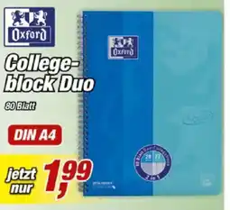 Posten Börse Oxford Collegeblock Duo Angebot