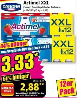 Norma DANONE Actimel XXL Angebot
