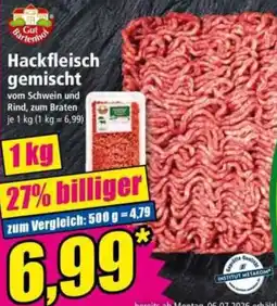 Norma Gut Bartenhof Hackfleisch gemischt Angebot