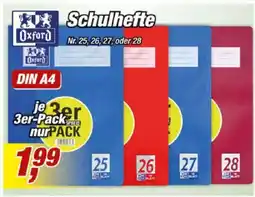 Posten Börse Oxford Schulhefte Angebot