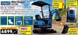 Norma Scheppach Mini-Bagger 1t EXC1400 Angebot