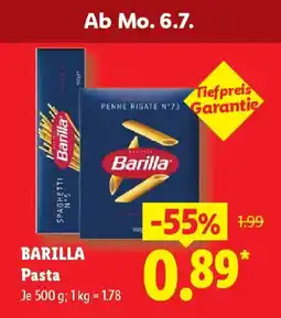 Lidl BARILLA Pasta Angebot