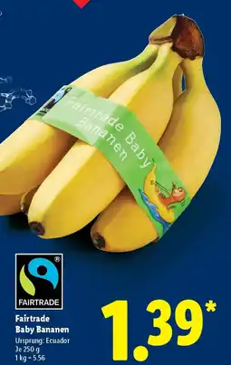 Lidl Fairtrade Baby Bananen Angebot