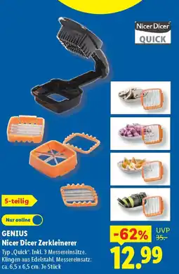 Lidl GENIUS Nicer Dicer Zerkleinerer Angebot
