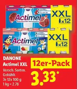 Lidl DANONE Actimel XXL 12er-Pack Angebot