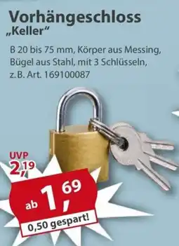 Sonderpreis Baumarkt Vorhängeschloss ,,Keller" Angebot