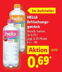 Lidl HELLA Erfrischungsgetränk Angebot