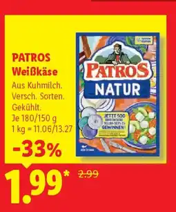 Lidl PATROS Weißkäse Angebot