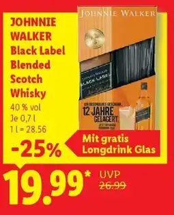 Lidl JOHNNIE WALKER Black Label Blended Scotch Whisky Angebot