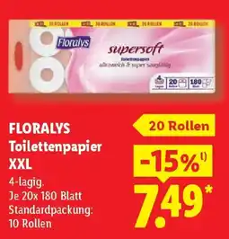 Lidl FLORALYS Toilettenpapier XXL Angebot