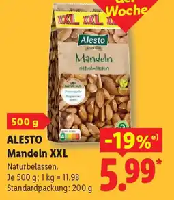 Lidl ALESTO Mandeln XXL Angebot