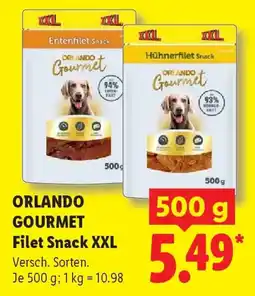 Lidl ORLANDO GOURMET Filet Snack XXL Angebot